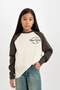 Girls Oversize Wide Fit Crew Neck Printed Long Sleeve T-Shirt D2888A824Wn - 3