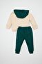 Baby Boy Slogan Printed Thin Sweatshirt Fabric Set of 2 D6240A5Ns - 4