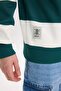 Boxy Fit Polo Collar Striped Sweatshirt D1784Ax24Wn - 6