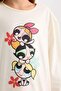 Girls Pajamas Set Powerpuff Girls Long Sleeve Top with Pattern and Elastic Waist Long Bottom D9838A824Au - 4