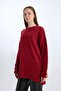 Regular Fit Crew Neck Basic Plain Sweater Tunic 3182316 - 4