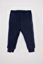Baby Boy 2-Piece Set Stand Collar Button Printed Fleece Sweatshirt Sweatpants D5936A524Wn - 2