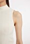 Slim Fit Slim Fit Half Turtleneck Ribbed Camisole Smart Undershirt C7703Ax24Au - 5