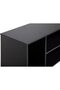 TV Unit – Modern Design with 1 Side Cabinet & 2 Storage Racks, 130 cm Black - 4
