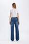 90's Wide Leg High Waist Long Jeans Washed Pants D8153Ax24Wn - 7