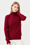 Women's Full Turtleneck Sweater with Slit at the Cuff V.Çürüğü - 6