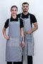 Double-Sided Adjustable Buttoned Back Lace Apron