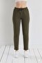Bell Fabric Pocket High Waist Elastic Carrot Trousers - 7