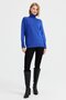 Women's Full Turtleneck Slit Sleeve Sweater S.Blue - 3