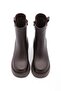 Women's Genuine Leather Daily Boots Thick Serrated Sole Fesco Brown - 6