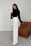 Women's High Waist Lycra Velcro Palazzo Trousers 3030 - 4