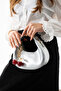 Aliso Silver Cherry Charm Women's Shoulder Bag with Gift - 2