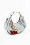 Aliso Silver Cherry Charm Women's Shoulder Bag with Gift - 3
