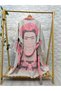 Muslin Kimono 100% Cotton Frida Patterned Jacquard Bathrobe Kaftan Dressing Gown Pink