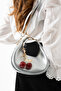 Aliso Silver Cherry Charm Women's Shoulder Bag with Gift