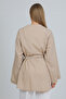 100% Cotton Linen Pocket Belted Summer Women's Kimono 1166 - Breathable Natural Fabric - 8