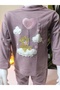 Eid Baby Girl Hooded Three-Piece Set (Cloud Teddy Bear Sweatshirt + Hoodie Vest + Pants) - 7