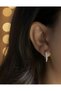 Women's Zircon Stone Silver Circle Geometric Earrings Sparkle Gift Hoop Earrings Christmas New Year - 2