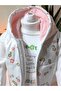 Eid-Themed Baby Girl Floral Triple Set (Sweatshirt with Snap Fasteners on the Shoulder + Hoodie Vest + Pants) - 8