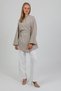100% Cotton Linen Pocket Belted Summer Women's Kimono 1166 - Breathable Natural Fabric - 6