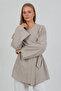 100% Cotton Linen Pocket Belted Summer Women's Kimono 1166 - Breathable Natural Fabric - 8