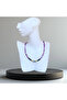 Handmade Purple Agate Stone Necklace - 5