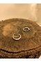 Women's Zircon Stone Silver Circle Geometric Earrings Sparkle Gift Hoop Earrings Christmas New Year - 3