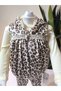 Eid Baby Girl Leopard Print Velvet Piece Set (Snap Fastener Sweatshirt + Velvet Vest + Pants) - 7