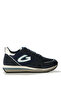 Men's Navy Blue Wen Thick Sole Lace-Up Suede Leather Sneaker G03M100033