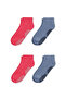 Women's Organic Cotton Pilates, Yoga and Dance Socks 4 Pieces