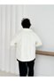 Unisex White Plush Fleece Cardigan - 8