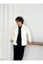 Unisex White Plush Fleece Cardigan - 6