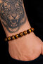 Tiger Eye Bracelet 100%100 Natural Gemstone. Increases Courage and Self-Confidence - Elastic String Bracelet - - 4