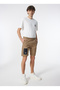 Normal Kahve Erkek Sweat Şort KBTX S211 REPOCKET_REPOCKET REGULAR