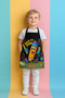Ays Home Yellow Pencil Pattern Fabric Kids Kindergarten Activity Painting Apron (Suitable for 5 to 7 Years)