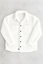 Unisex White Plush Fleece Cardigan
