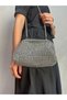 Women's Diamond Luxury Stone Black Evening Dress Clutch Night Wedding Bag - 2