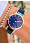 Women's Wristwatch Original Watch with Mesh Strap Waterproof Bracelet Gift Navy Blue Watch - 4