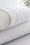 New Season Crispy 100% Cotton Quilted 2-Piece Pillowcase - White - White - 2