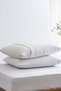 New Season Crispy 100% Cotton Quilted 2-Piece Pillowcase - White - White