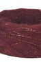 Double Ply Burgundy Angora Mixed with Copper Glitter Knitting Yarn (200 Gr.) - 4