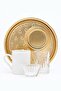 Coffee Serving Tray 4 Pieces Cup Sugar Bowl Turkish Delight Tray Water Cup Tray - 4