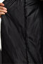 Women's Black Belted Shawl Collar Quilted Coat 60283538 - 6