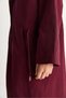 Women's Cherry Hooded Lined Pocket Detailed Mid-Length Seasonal Trench Coat 7024 60283546 - 6