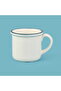Kitchen Zest Coffee Cup - Cream / Blue - 90 ml