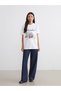 Mg trend'en lcw waikiki white crew neck istanbul b Printed women's t-shirt - 2