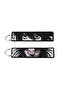 Japanese The Death Note Double Sided Embroidery Key Keychains Car Key Chains Keyring Accessories