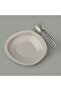 Kitchen Bloom Deep Dinner Plate - Gray - 23 cm - 4