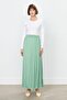 Elastic Waist Crash Skirt Apple Green