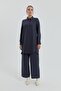 Shirt Collar Tunic Navy Blue - 3